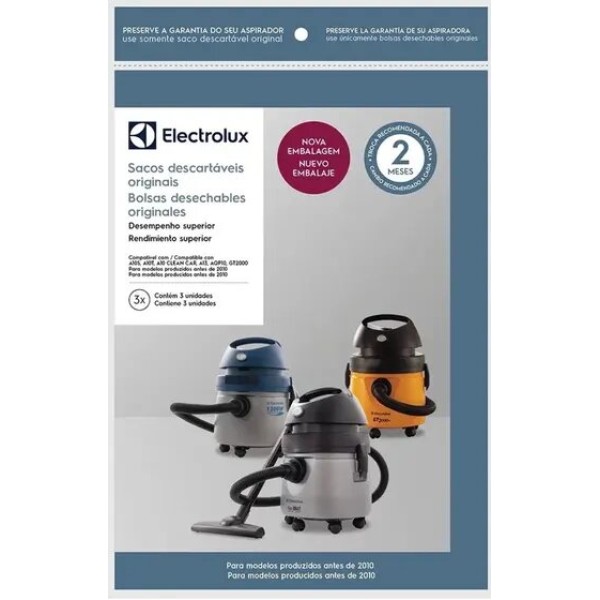 saco descartável aspirador electrolux a10 smart antigo original