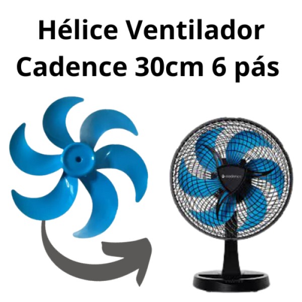 hélice ventilador cadence 30cm 6pás vtr560 original