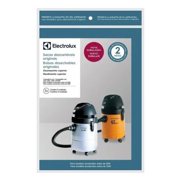saco descartável aspirador electrolux gt3000 a20 antigo
