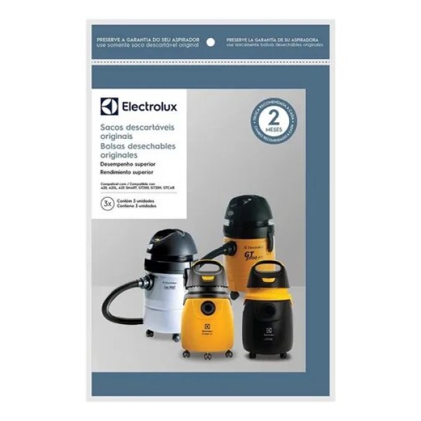 saco descartável aspirador electrolux gt30n a20 novo
