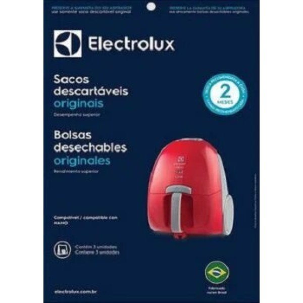 saco descartável aspirador electrolux nano original 